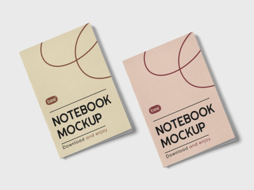 Thin Notebook Free Mockup