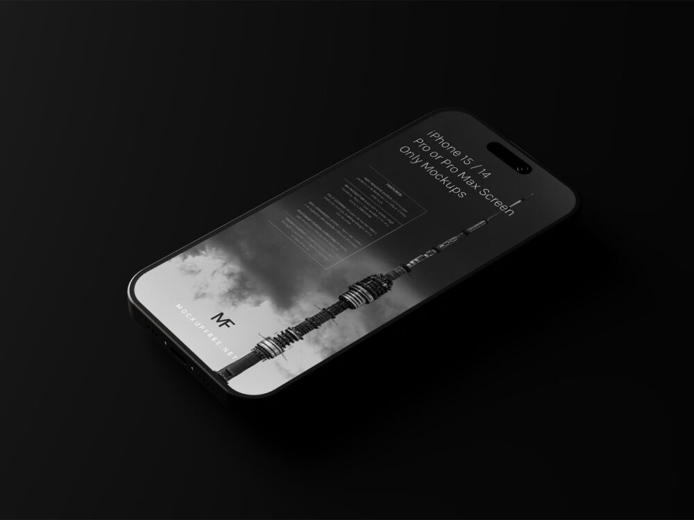 iPhone 15 Screen Only Mockups