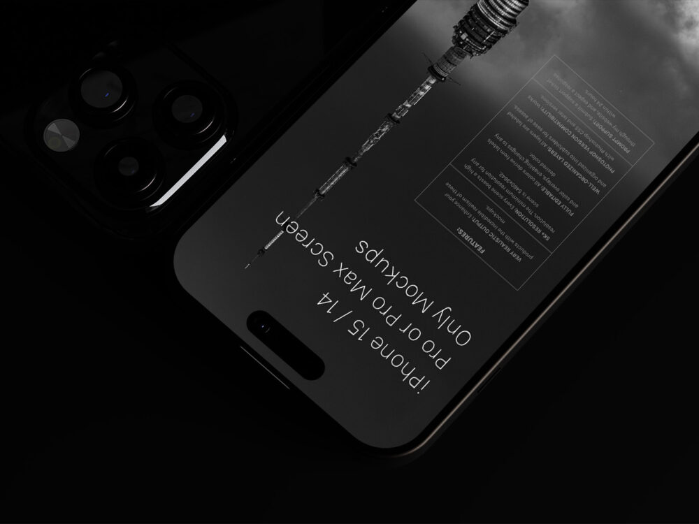 iPhone 15 Screen Only Mockups