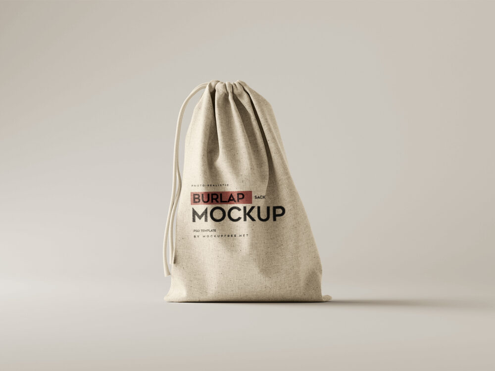 Burlap Sack Free Mockups