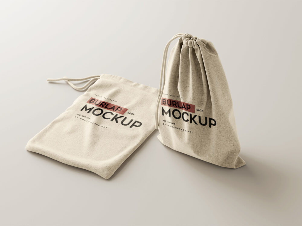 Burlap Sack Free Mockups