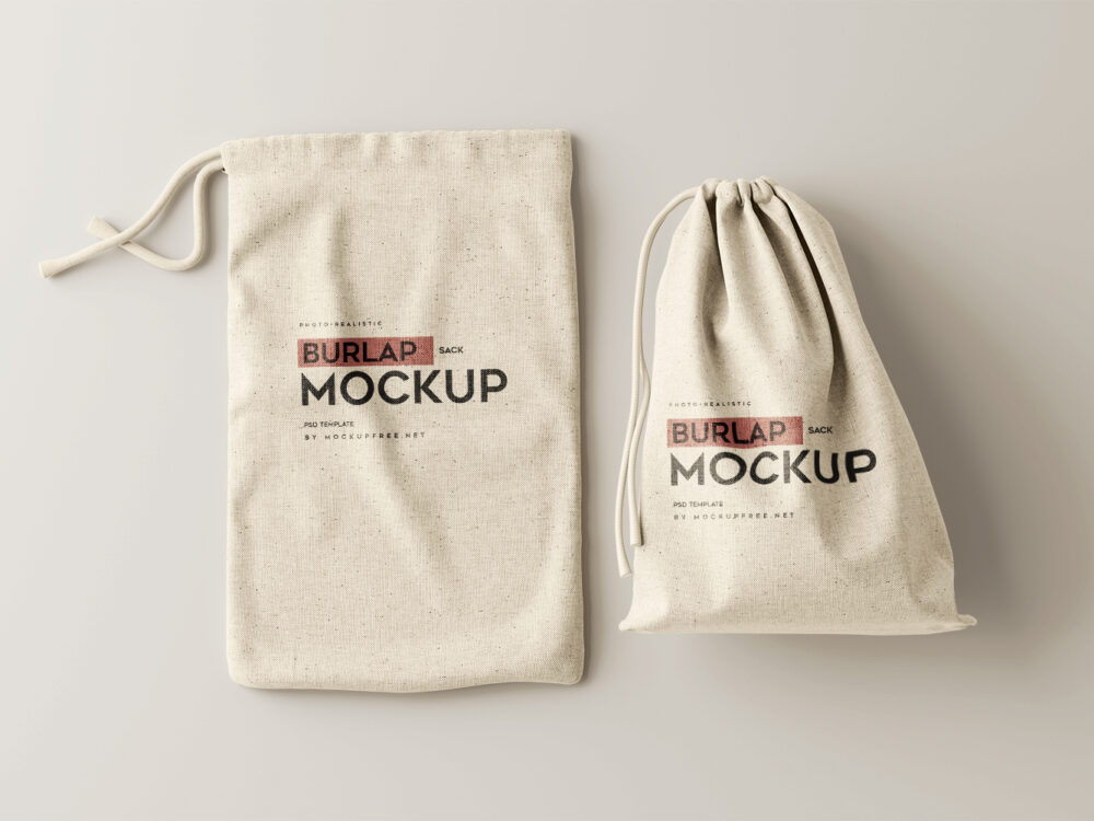 Burlap Sack Free Mockups