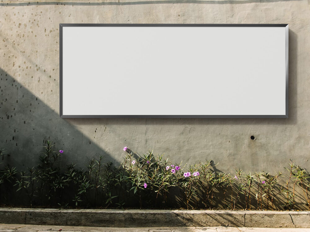 Horizontal Billboard Screen Free Mockup