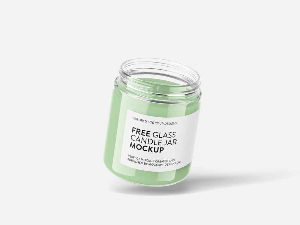 Isolated Candle Free Mockup