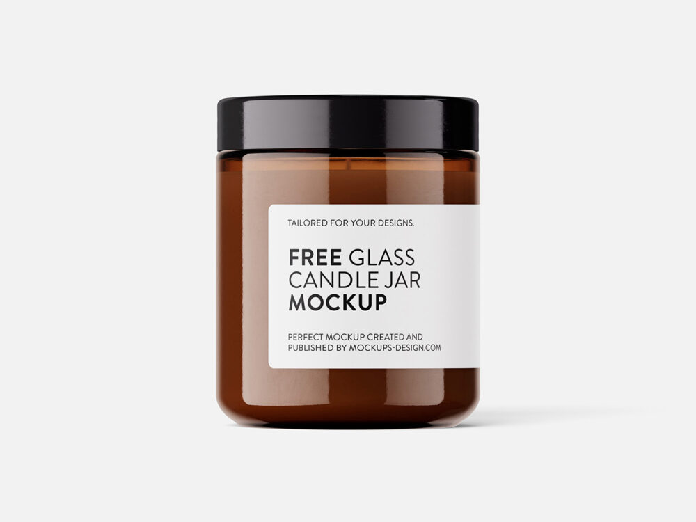 Isolated Candle Free Mockup