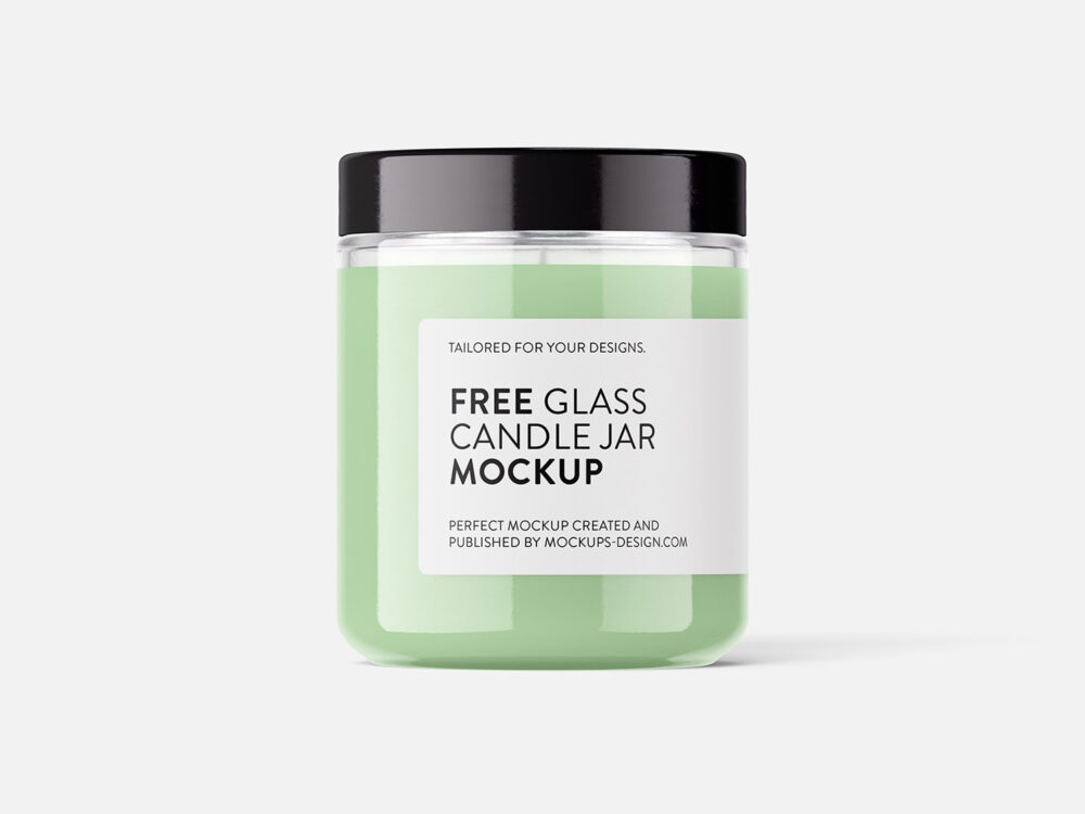 Isolated Candle Free Mockup