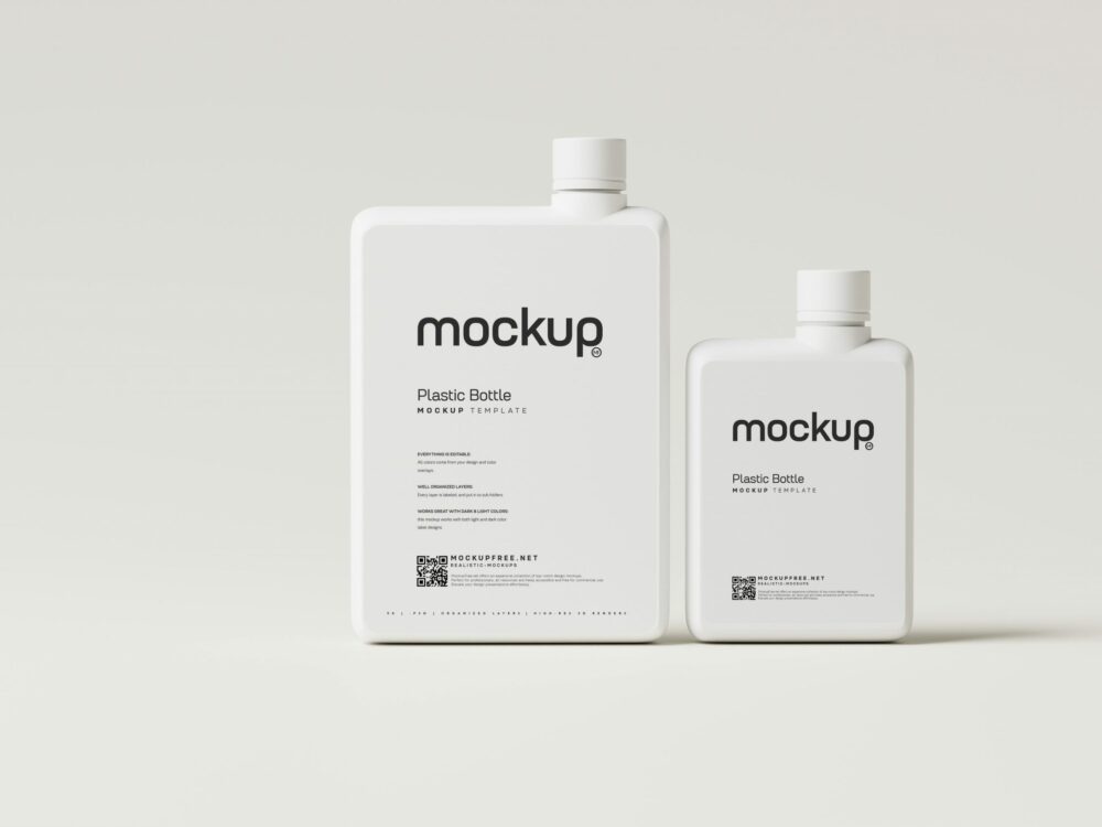 Notebook Shaped Water Bottle Free Mockups