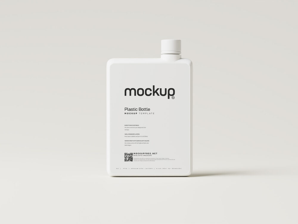 Notebook Shaped Water Bottle Free Mockups