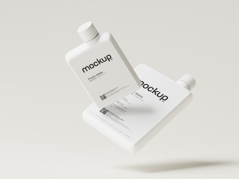 Notebook Shaped Water Bottle Free Mockups