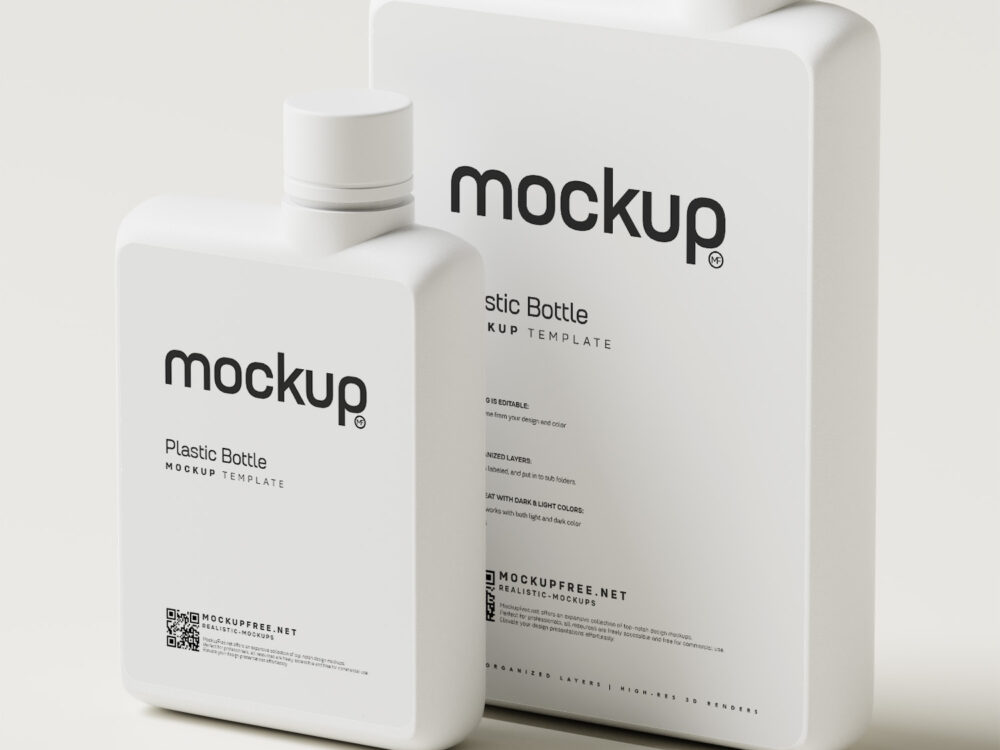 Notebook Shaped Water Bottle Free Mockups