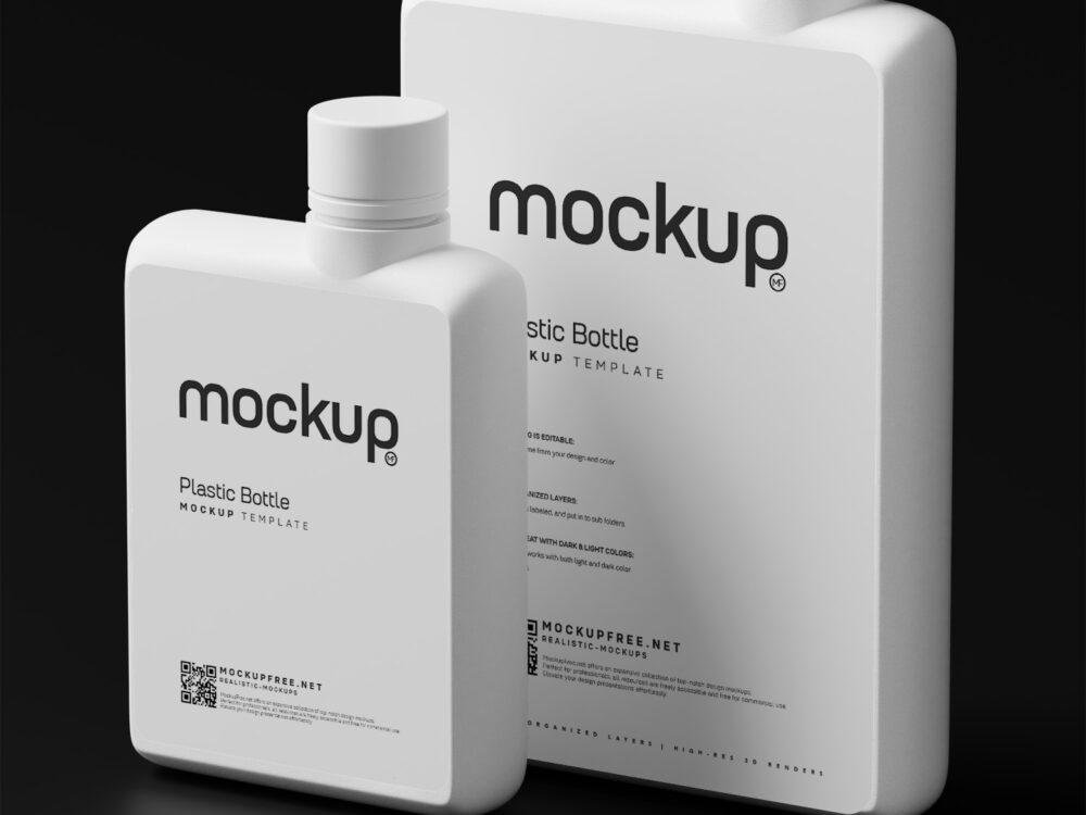 Notebook Shaped Water Bottle Free Mockups