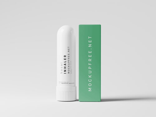 Plastic Nasal Inhaler Free Mockups