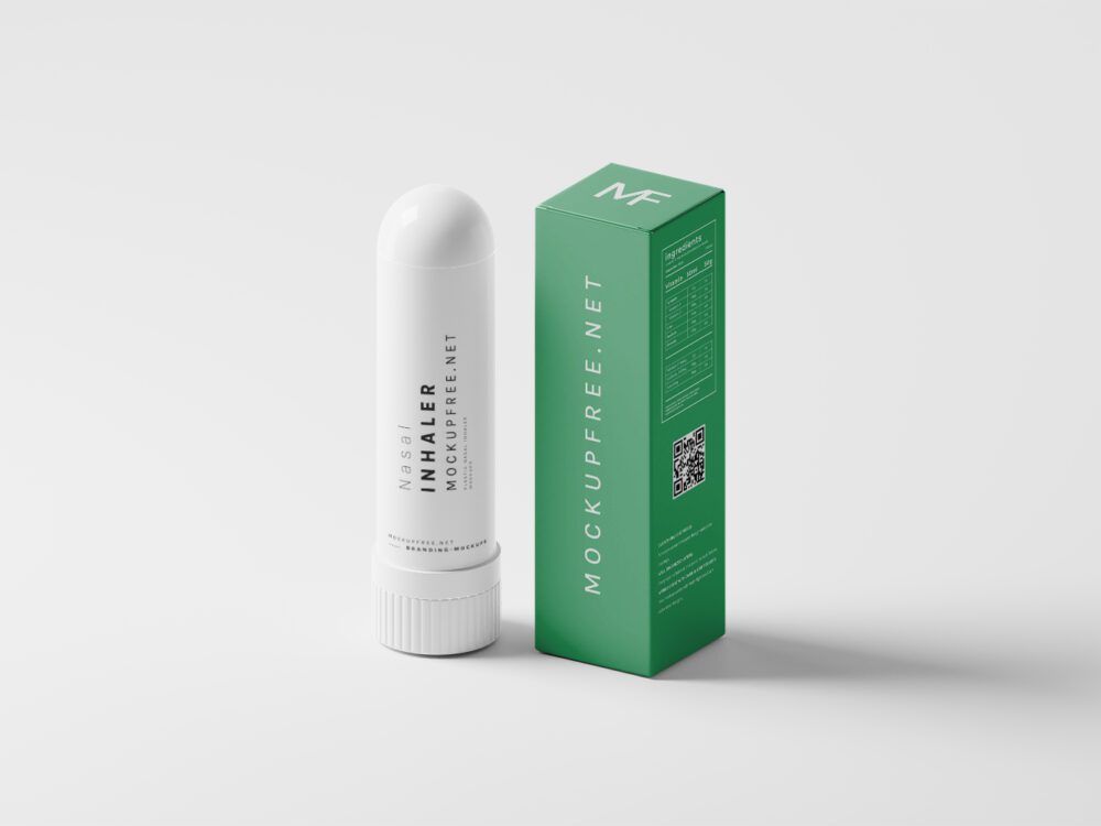 Plastic Nasal Inhaler Free Mockups