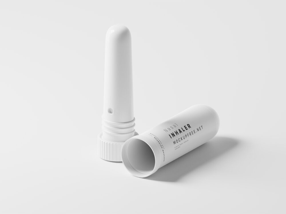 Plastic Nasal Inhaler Free Mockups