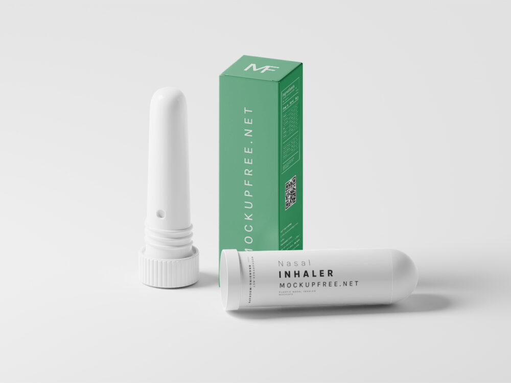 Plastic Nasal Inhaler Free Mockups