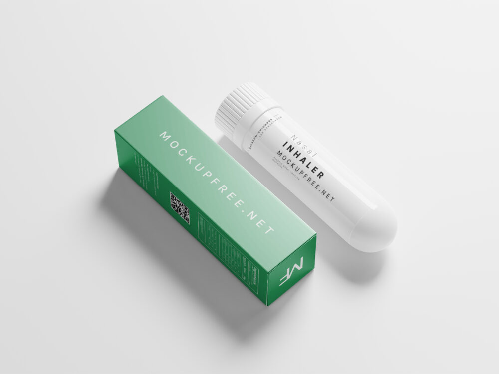 Plastic Nasal Inhaler Free Mockups