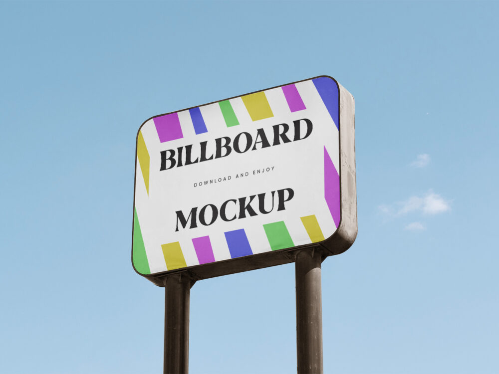 Rectangle Billboard Free Mockup