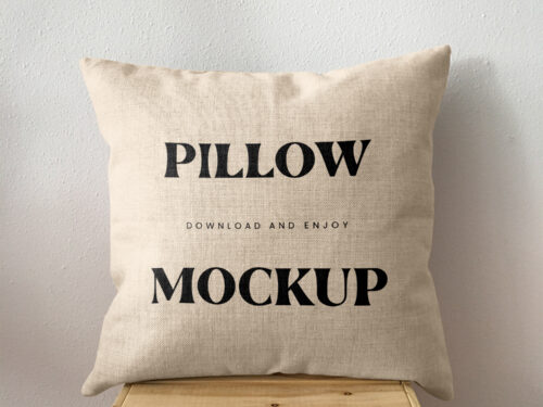 Square Pillow Free Mockup