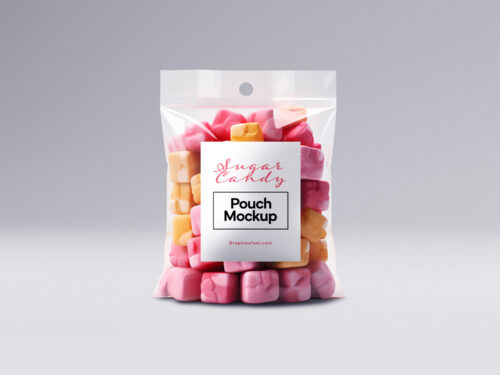 Sugar Candy Pouch Free Mockup