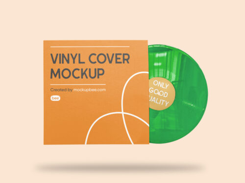 Vinyl Cover Free Mockup