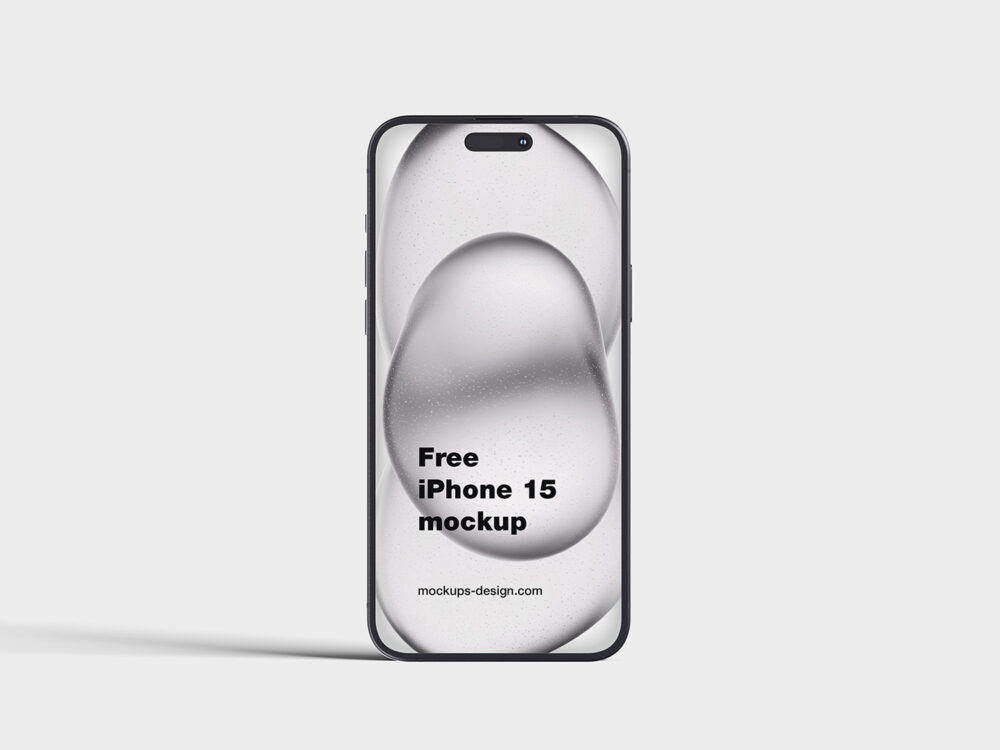 iPhone 15 Free Mockup
