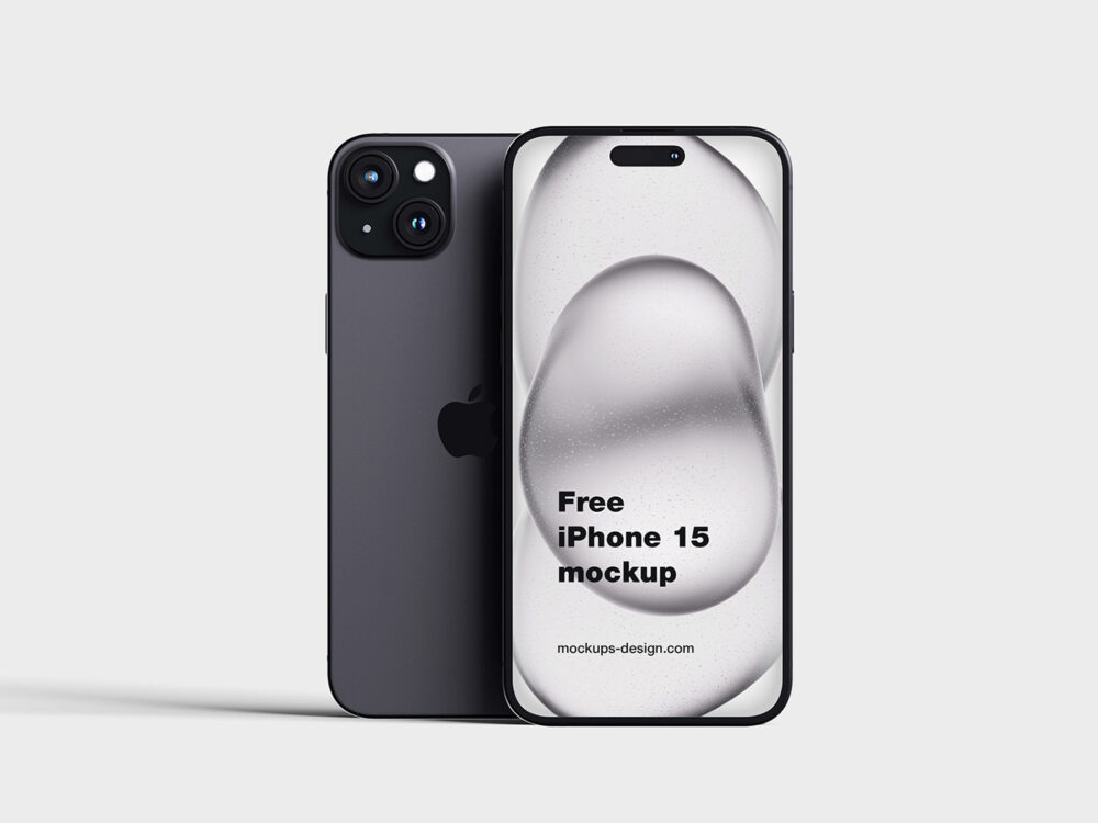 iPhone 15 Free Mockup