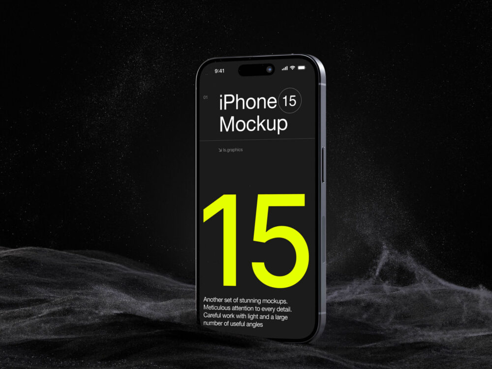 iPhone 15 Pro Free Mockup