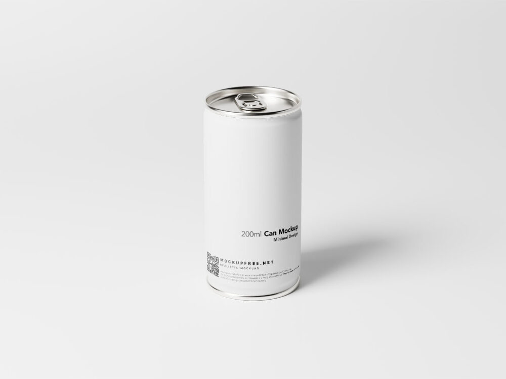 Minimalistic Aluminum Can Free Mockups
