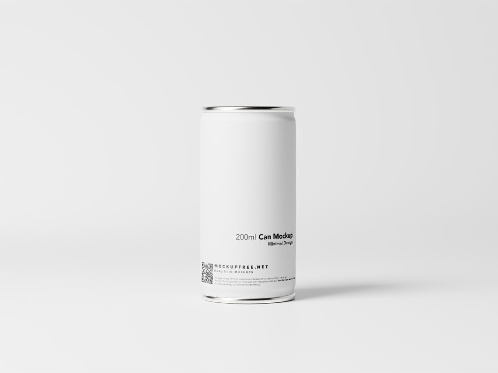 Minimalistic Aluminum Can Free Mockups