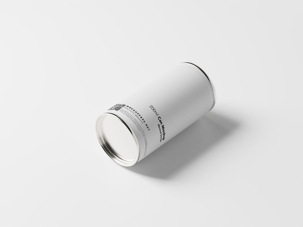 Minimalistic Aluminum Can Free Mockups