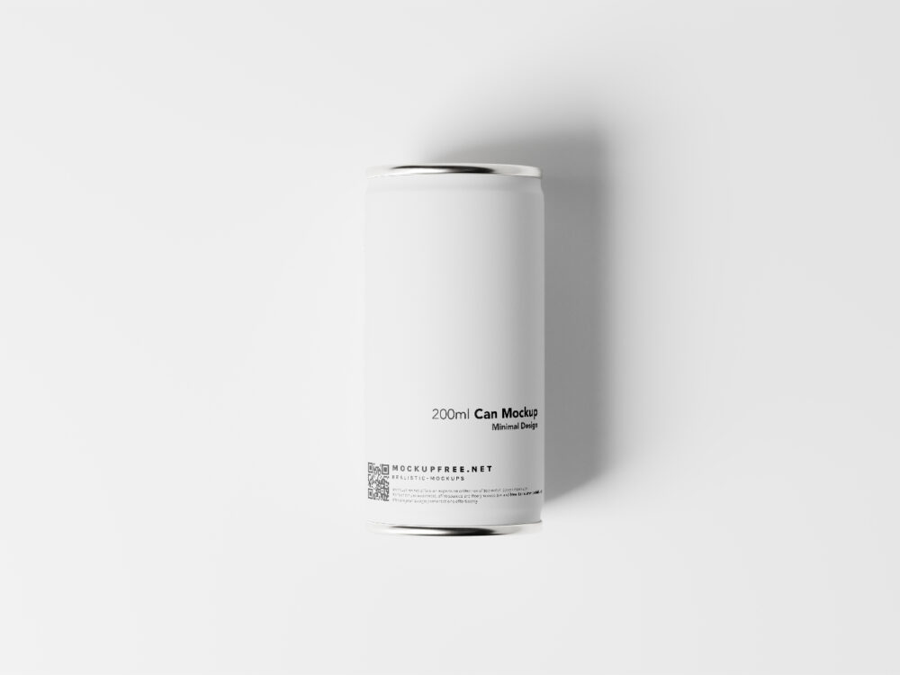 Minimalistic Aluminum Can Free Mockups
