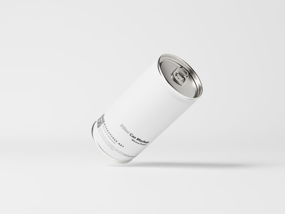 Minimalistic Aluminum Can Free Mockups