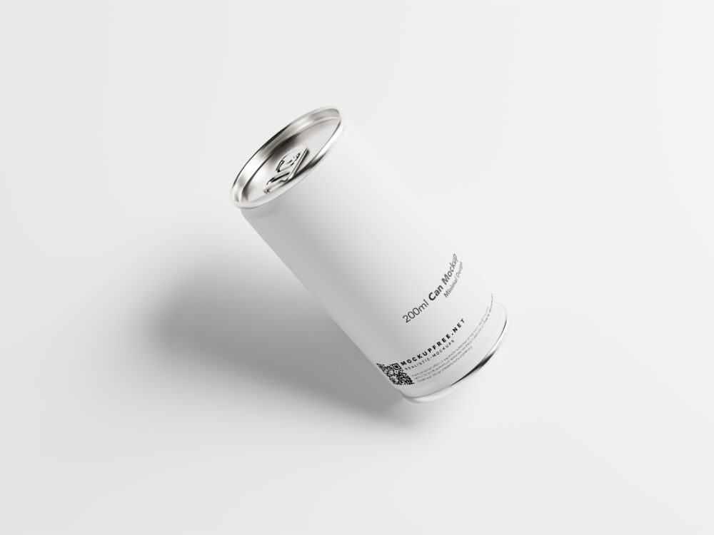 Minimalistic Aluminum Can Free Mockups