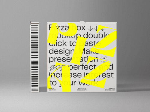 Pizza Box Free Mockup